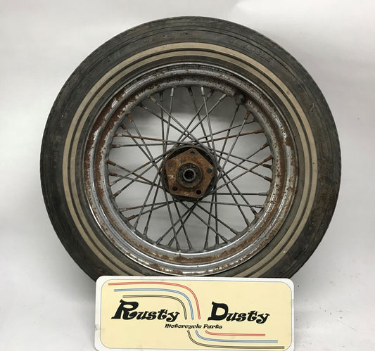 16" Front Harley Shovelhead Chopper Spoke Wheel & Tire