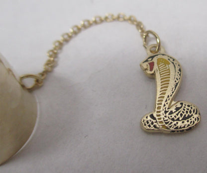 Cobra Snake Gold Color Dangle Pendant Charm Necklace Jewelry Shelby