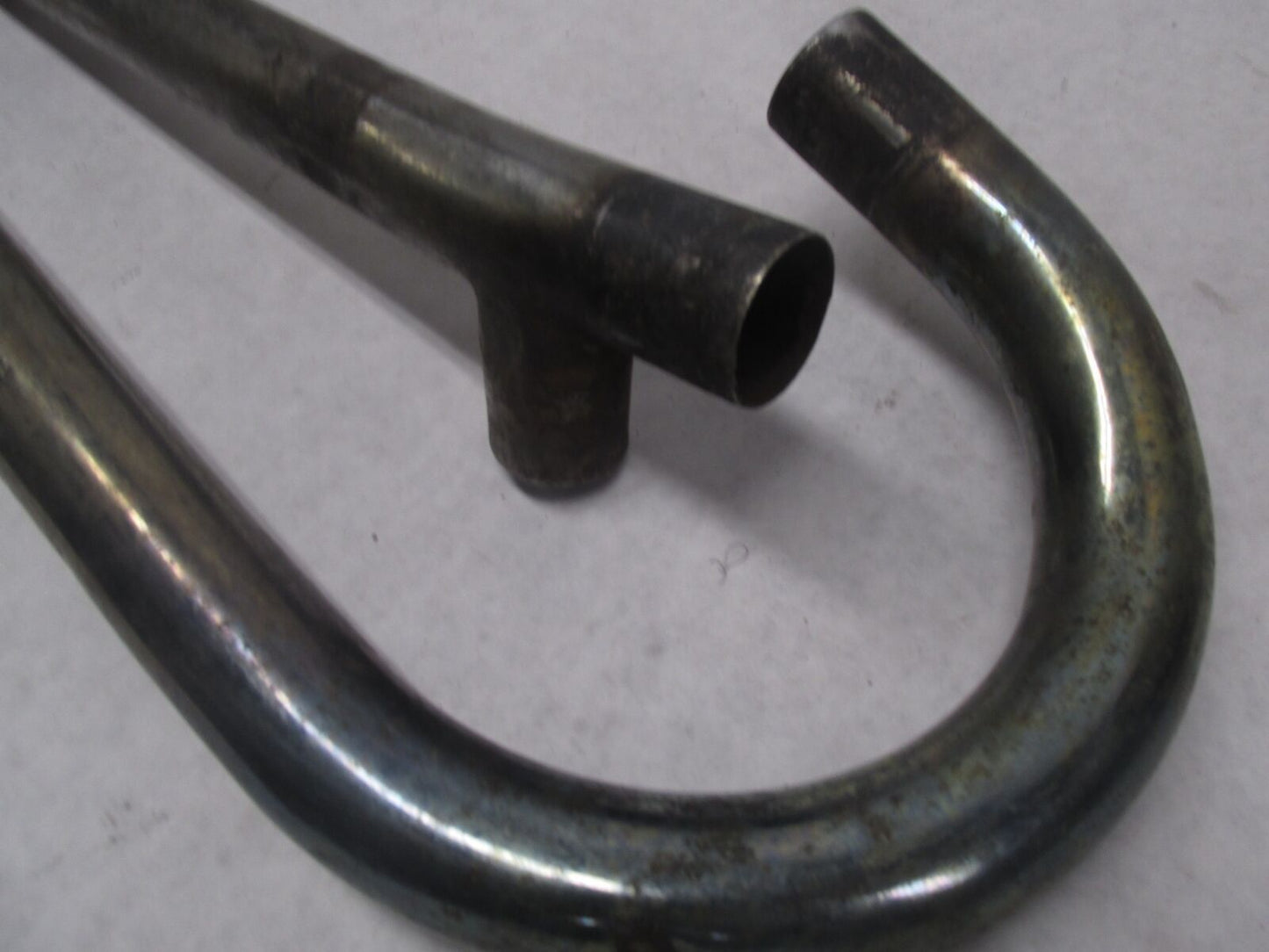 Pair of Vintage Moto Guzzi Motorcycle Exhaust Header Pipes