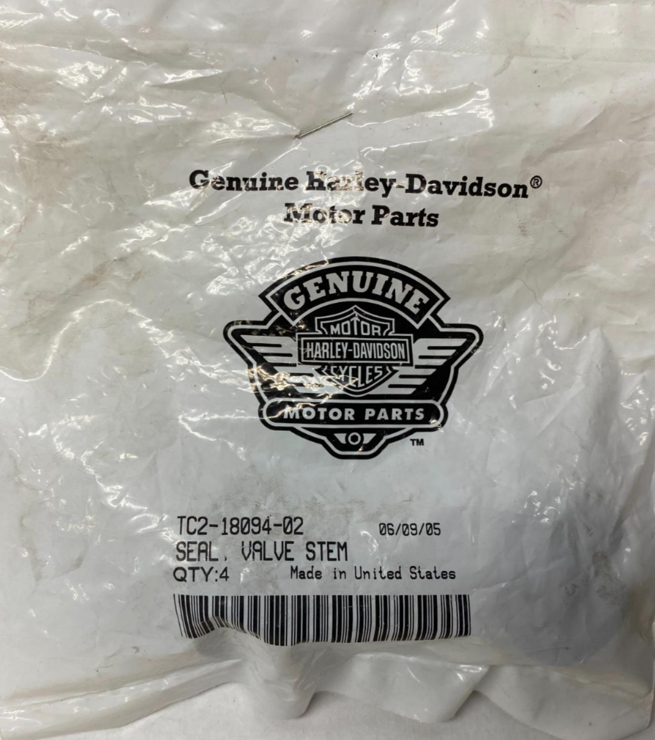 Set of (4) Harley Davidson Genuine Valve Stems TC2-18094-02