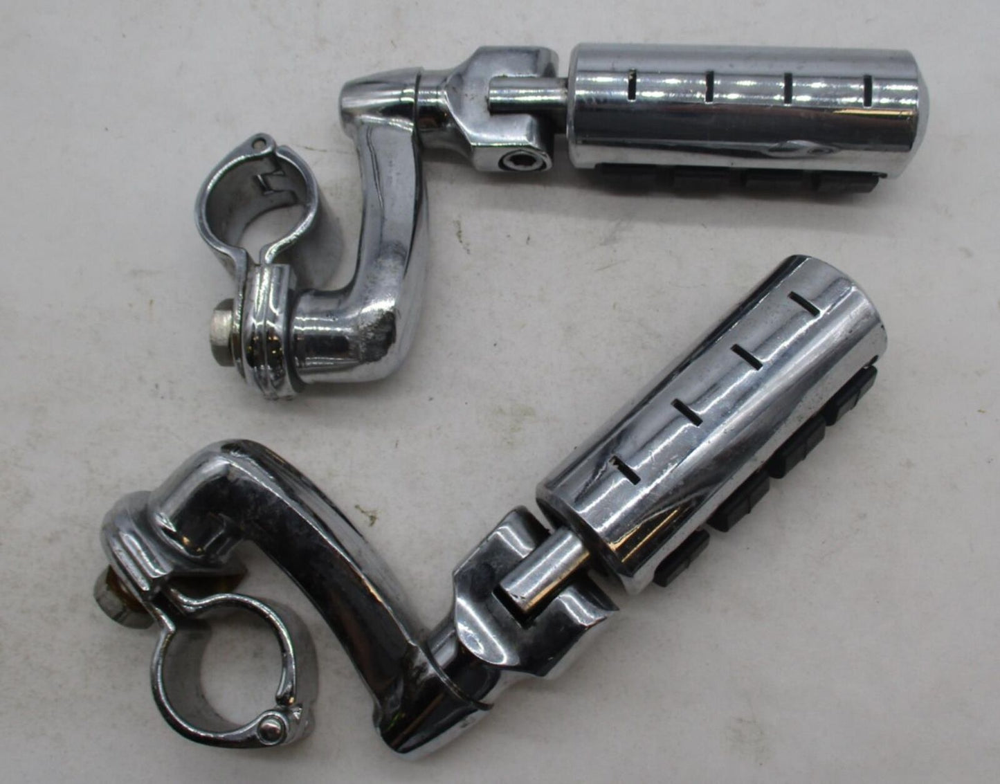 Harley Davidson Genuine Highway Pegs w/ Crash Bar Clamp Mounting Brackets
