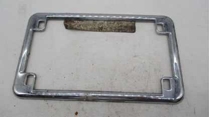 Harley Davidson Chrome License Plate Frame Shovelhead Ironhead 5-3/4" x 2-3/4"