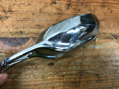 Harley Left side Rear View Mirror Chrome Slotted Arm with Unique Tilting Mirror