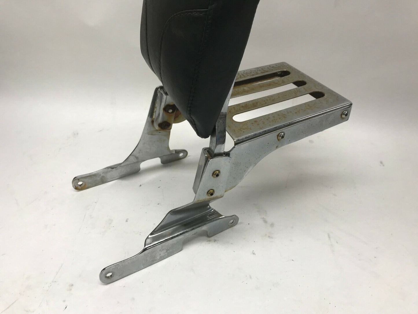 Harley evo softail fxst flstf sissy bar passenger backrest pad luggage rack