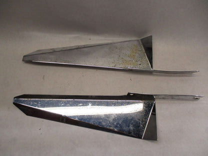 Set of Harley Touring Chrome Wind Guard Windshield Deflector