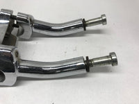 Harley Davidson Handlebar 5" Pullback Risers w/  Clamp Chrome Grooved