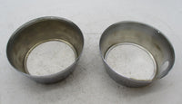 Pair of Harley Davidson Chrome Speedo Tach Gauge Covers Trim Rings 3"