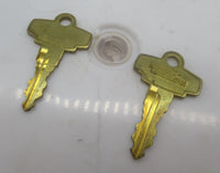 Set of 2 Harley-Davidson Genuine NOS Keys Code 0053 48152-82