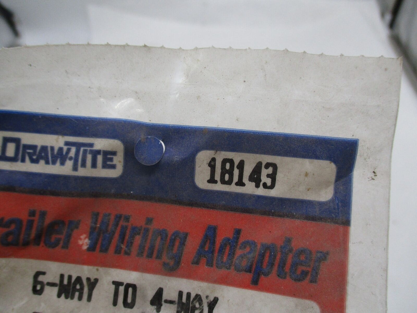 Draw-Tite 6 Way to 4 Way Connector Flat Trailer Wiring  Adapter 18143