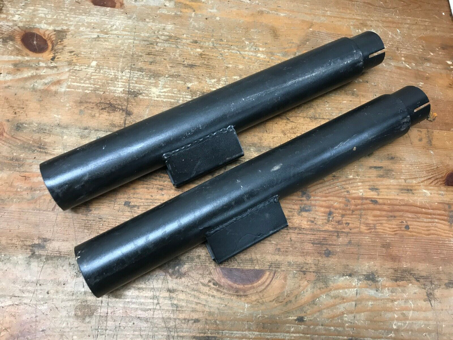 Harley Road King Exhaust Muffler Cannister Slip-On Left Right Set Black Touring