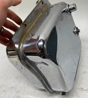 Harley Davidson Chrome Shovelhead Oil Tank w/ Temp Gauge Cap Late 70's 80's