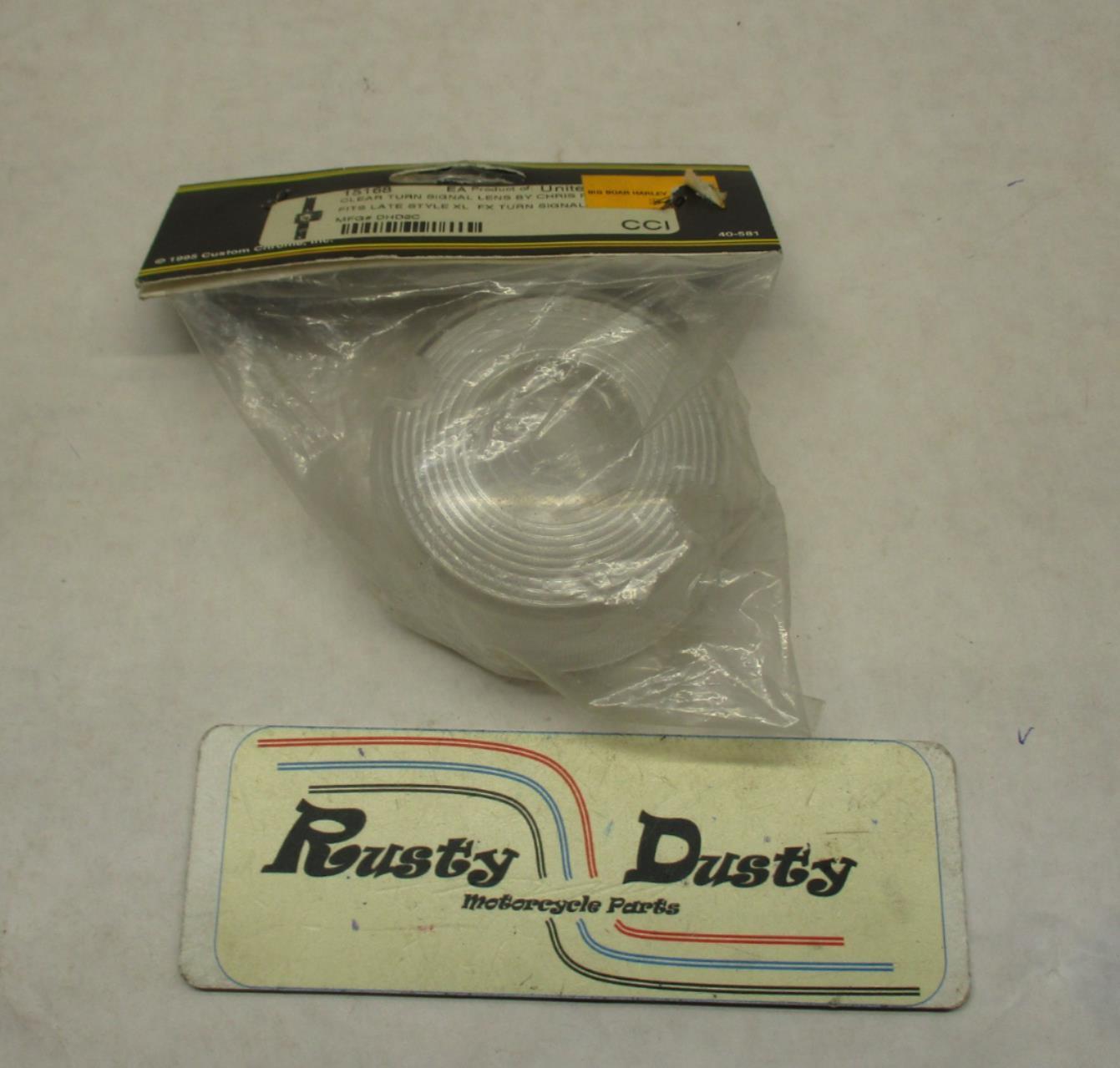 Custom Chrome 15-168 Harley Davidson Sportster XL Clear Turn Signal Lens