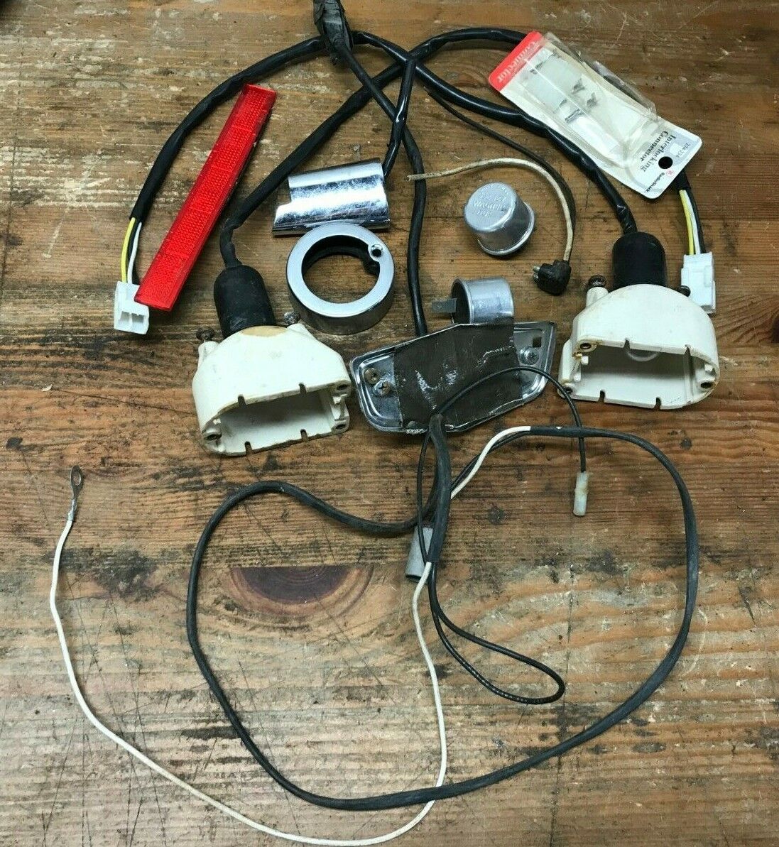 Mixed lot Harley Davidson Turn Signals Housing Blinker Wiring Parts  Lights