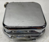 Harley Davidson Chrome Shovelhead Oil Tank w/ Temp Gauge Cap Late 70's 80's