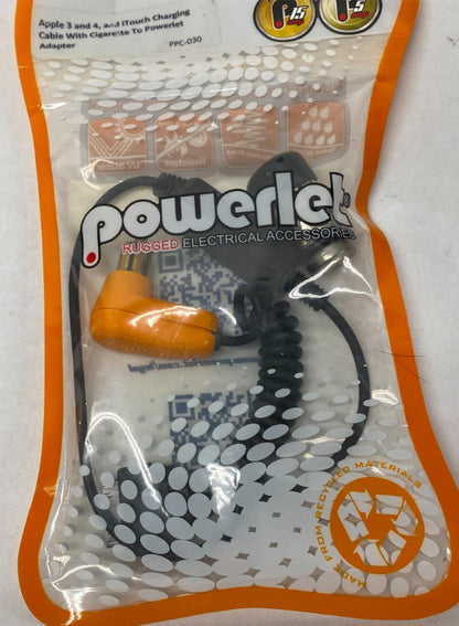 Powerlet Apple 3 & 4 & iTouch Cable w/ Cigarette to Powerlet Adapter PPC-030