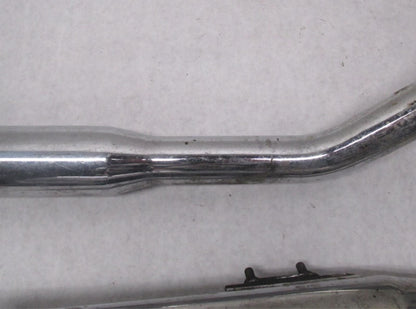 Set of Harley Davidson Shovelhead Vintage Slash Cut Drag Pipes