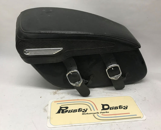 Harley 07395 Left Side Hand Leather OEM Luggage Saddle Bag