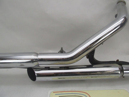 Harley Davidson Softail Exhaust System w/ Aftermarket Slash Cut Slip Ons #1