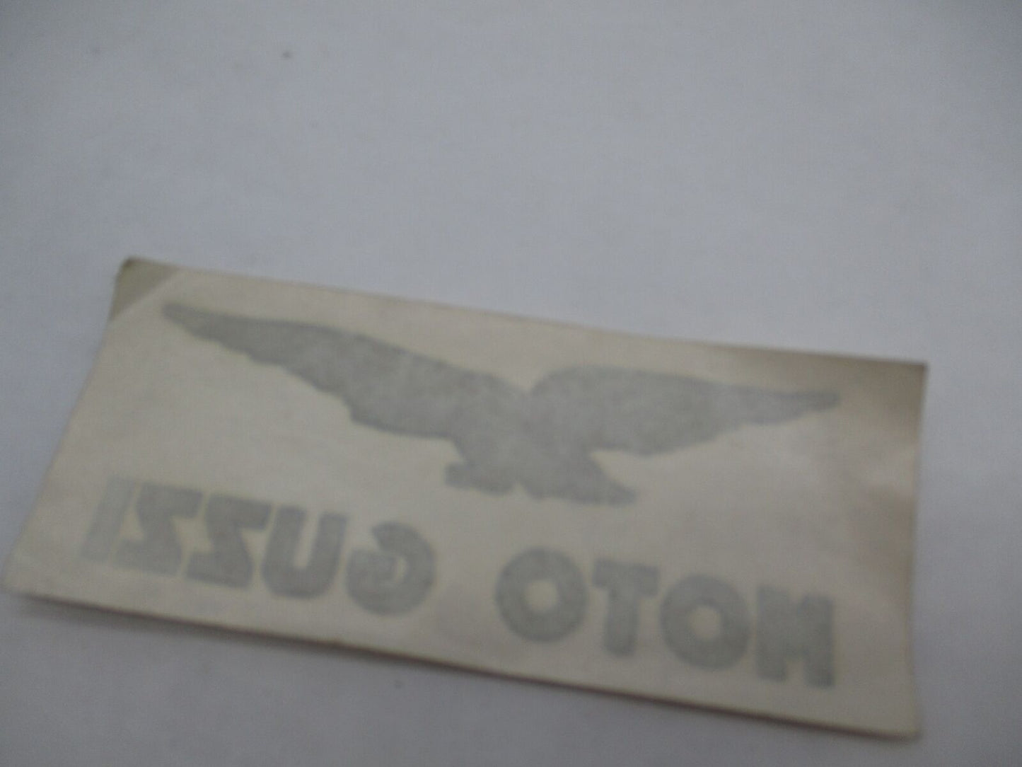 Moto Guzzi Genuine NOS 2" x 4-3/4" Gas Tank Side Cover Decal