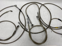 Large Mixed Lot of Harley Russell & Goodridge Steel Braided Brake Lines