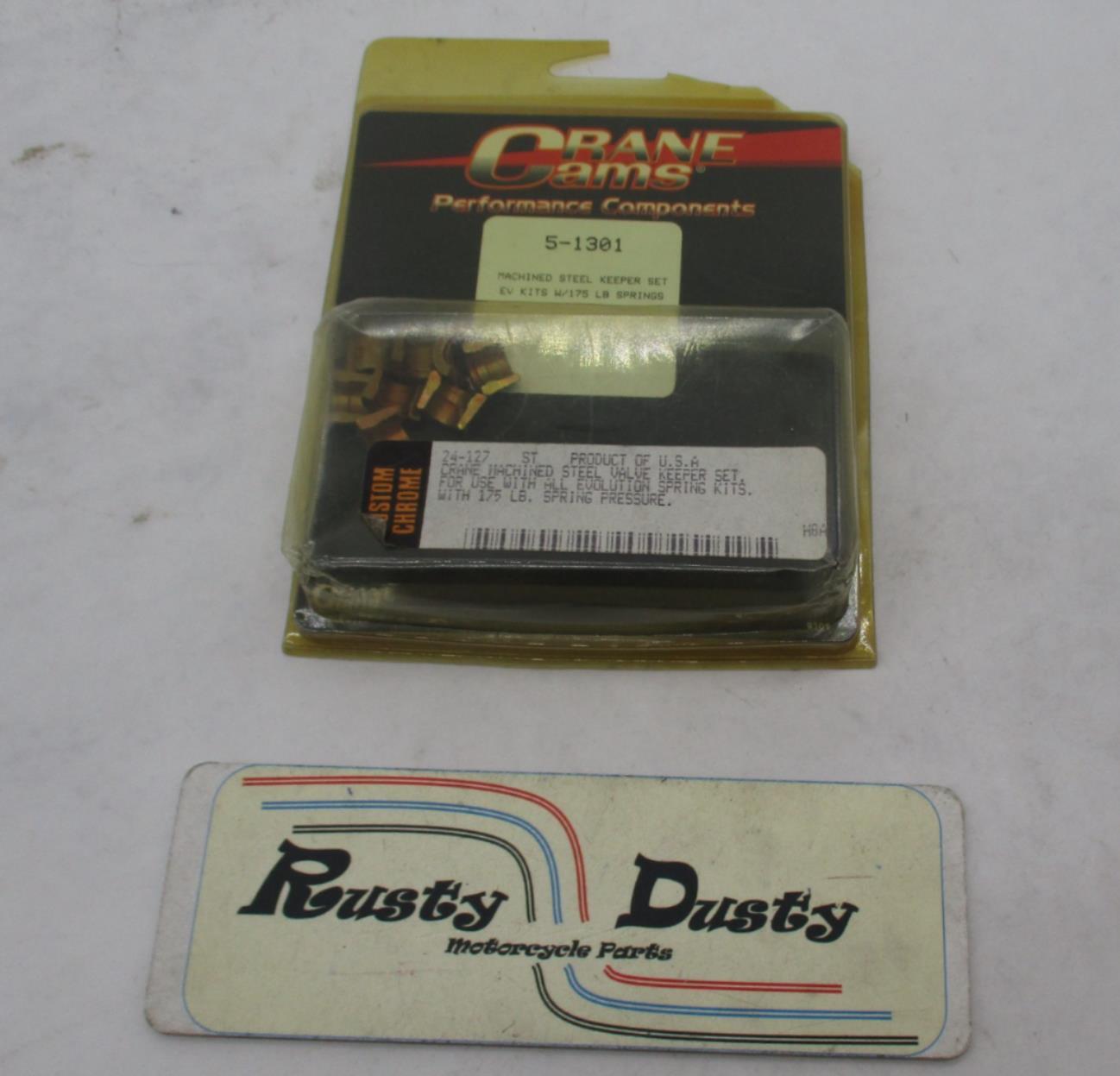Harley Crane Cams Machined Steel Valve Keeper Set 24-127 EV Kits w/ 175LB Spring