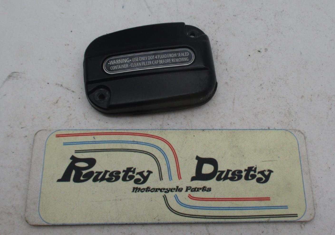 Harley Davidson Black Front Master Cylinder Top Cap Cover 42855-06C