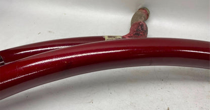 Harley Davidson Short Sweeping Staggered Exhaust Painted Red