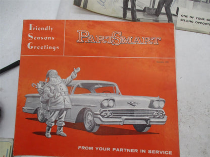 Lot of 6 Vintage Chevrolet Chevy Part Smart Car Manuals Books