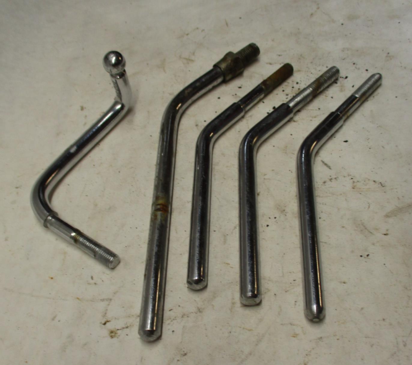 Mixed Lot Harley Davidson Mirror Stems Chrome varying lengths