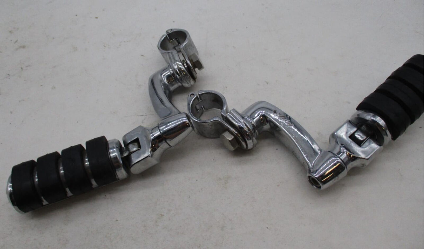 Harley Davidson Genuine Highway Pegs w/ Crash Bar Clamp Mounting Brackets
