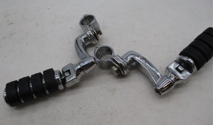 Harley Davidson Genuine Highway Pegs w/ Crash Bar Clamp Mounting Brackets
