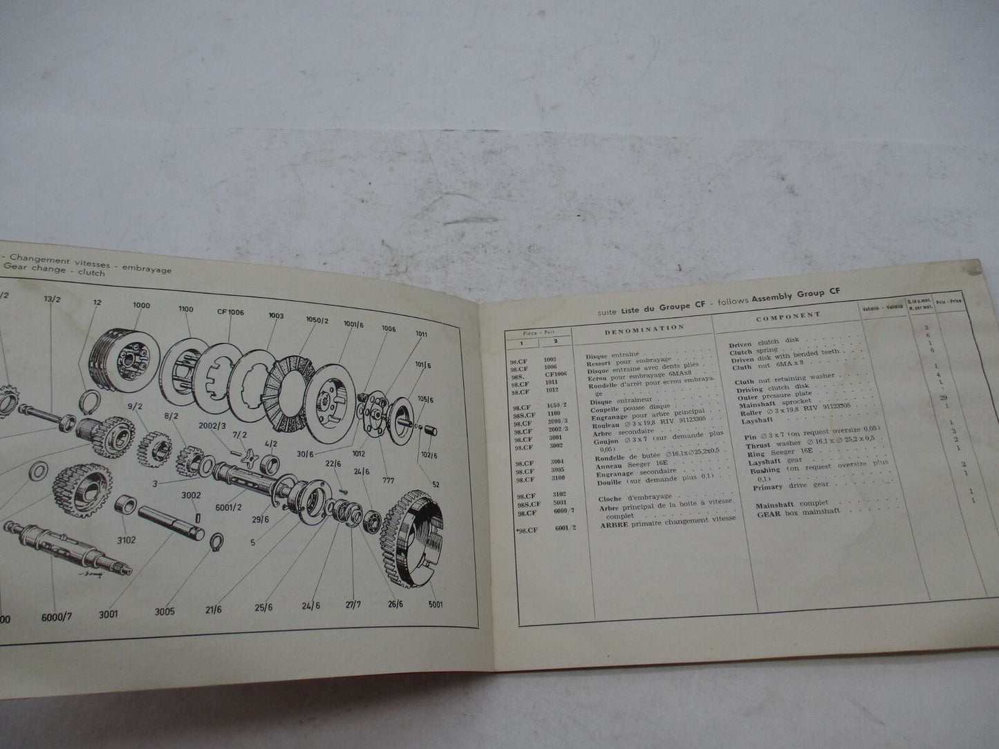 Original Ducati 85 Turismo Light Weight Spare Parts Catalog Book