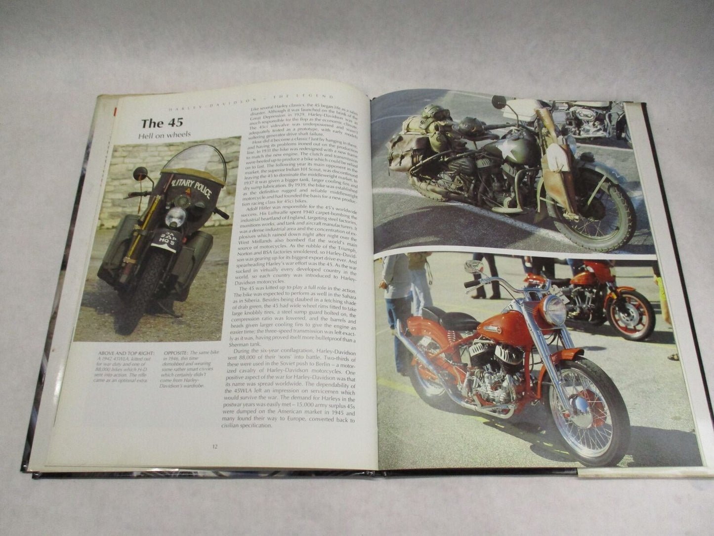 Harley Davidson The Legend Grant Leonard Hard Cover Book