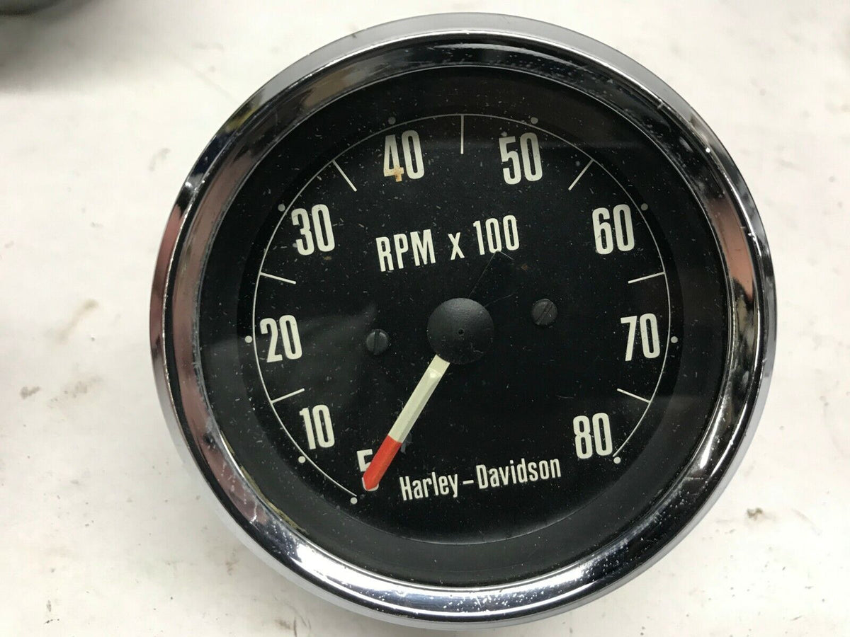 Harley-Davidson Tach Tachometer Chrome Trim 1-2 Ratio 92051-70 Sportst ...