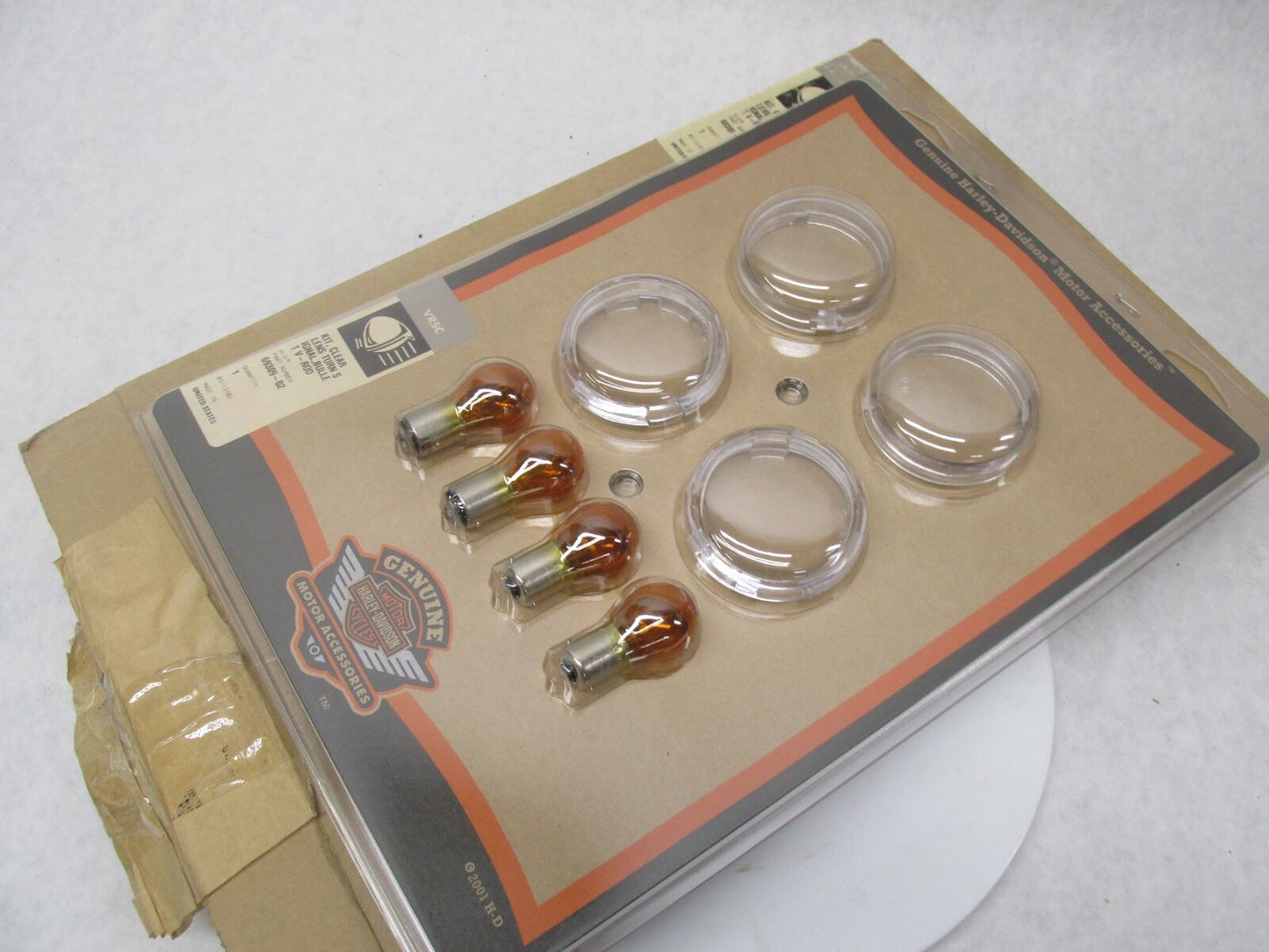 Harley Davidson Genuine NOS V-Rod Bullet Clear Lens Turn Signal Kit 69309-02