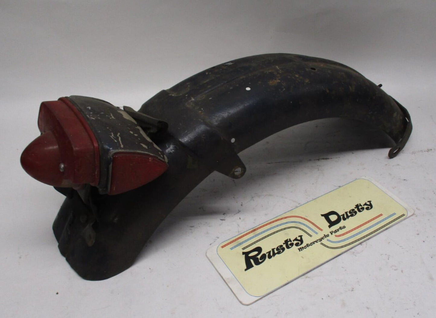 Triumph Rear Fender Blue w/ Lucas England Taillight 6"