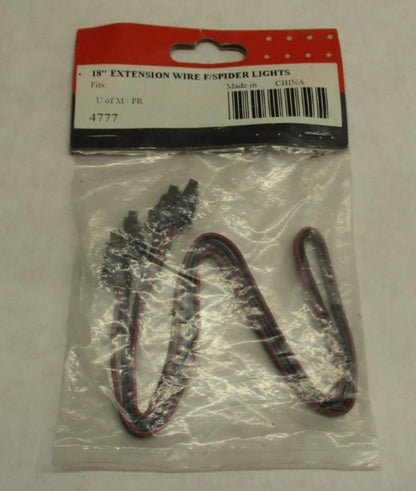 Kuryakyn 4777 Harley Davidson Spider Light Extension Wire 18"