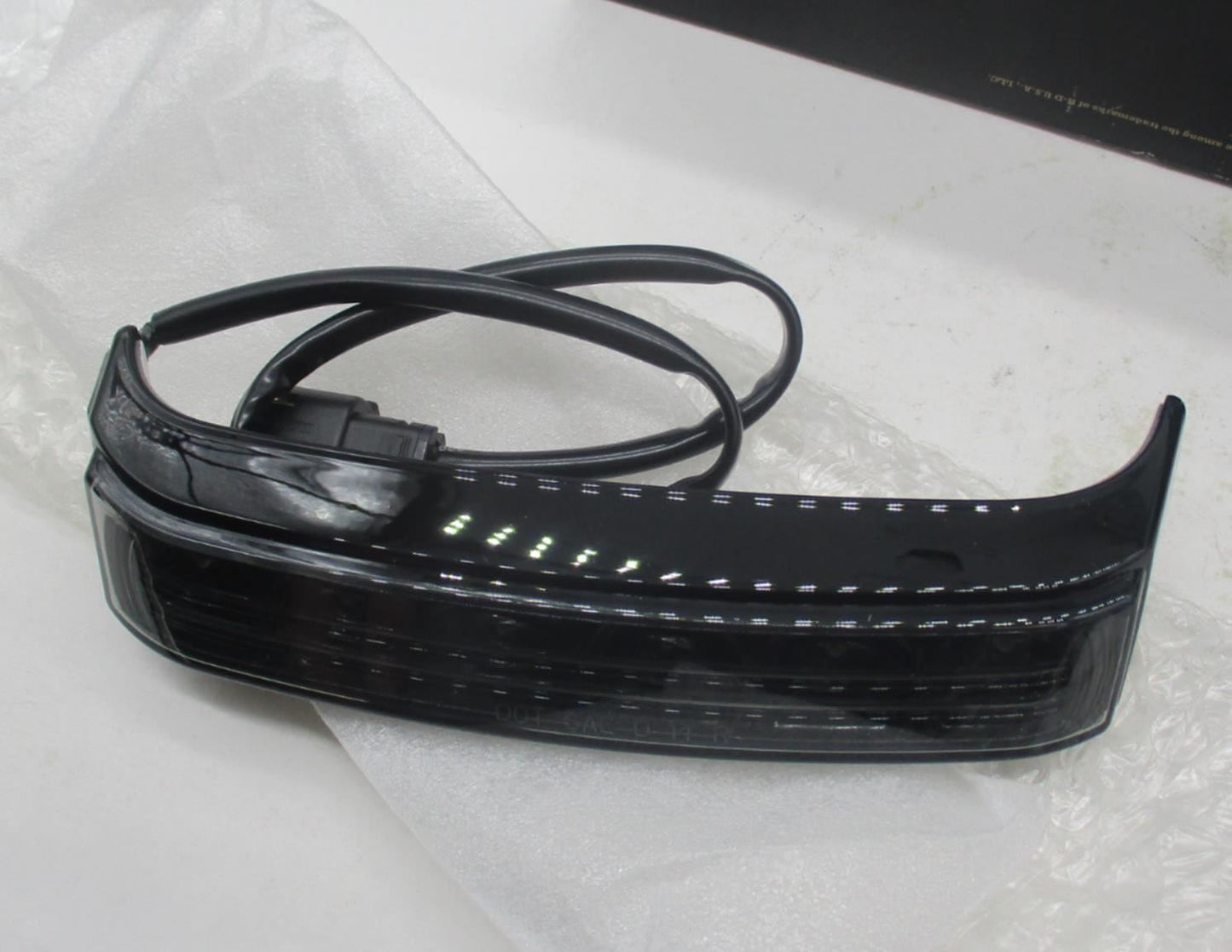 Set of 2 Harley Electra Glo Saddlebag Mounted Run/Brake/Turn Lights Black