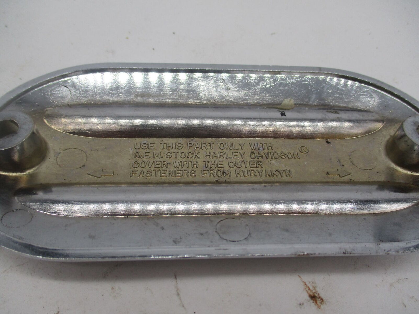 Harley Davidson Chrome Grooved Outer Primary Inspection Cover
