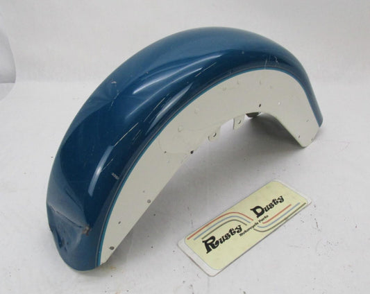Harley Davidson Genuine FLSTCI Birch White Blue Real Teal Front Fender 2001
