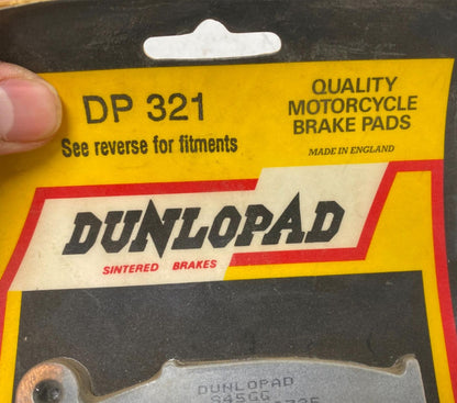 Dunlopad Motorcycle Brake Pads DP321 93-94 KLX Kawasaki