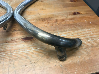 1976 Triumph T140V Bonneville Exhaust Pipe Headers Left Right  T140 V Nice