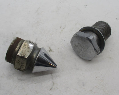 Lot of 2 mismatched Harley Davidson Chopper Top Cap Fork Tube Caps