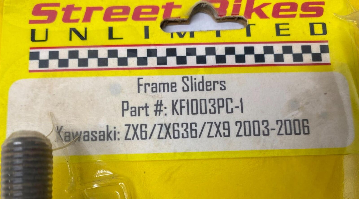 Kawasaki ZX6 ZX636 ZX9 2003-2006 Frame Sliders Black KF1003PC-1
