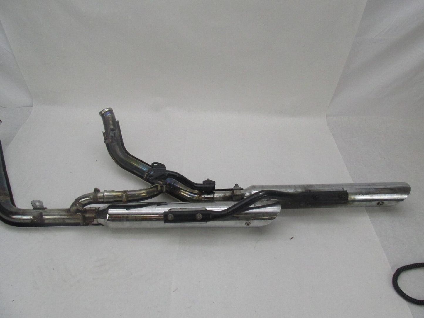 Harley Davidson Softail Exhaust System w/ Aftermarket Slash Cut Slip Ons #1