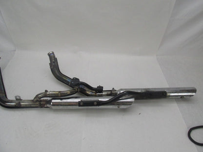 Harley Davidson Softail Exhaust System w/ Aftermarket Slash Cut Slip Ons #1