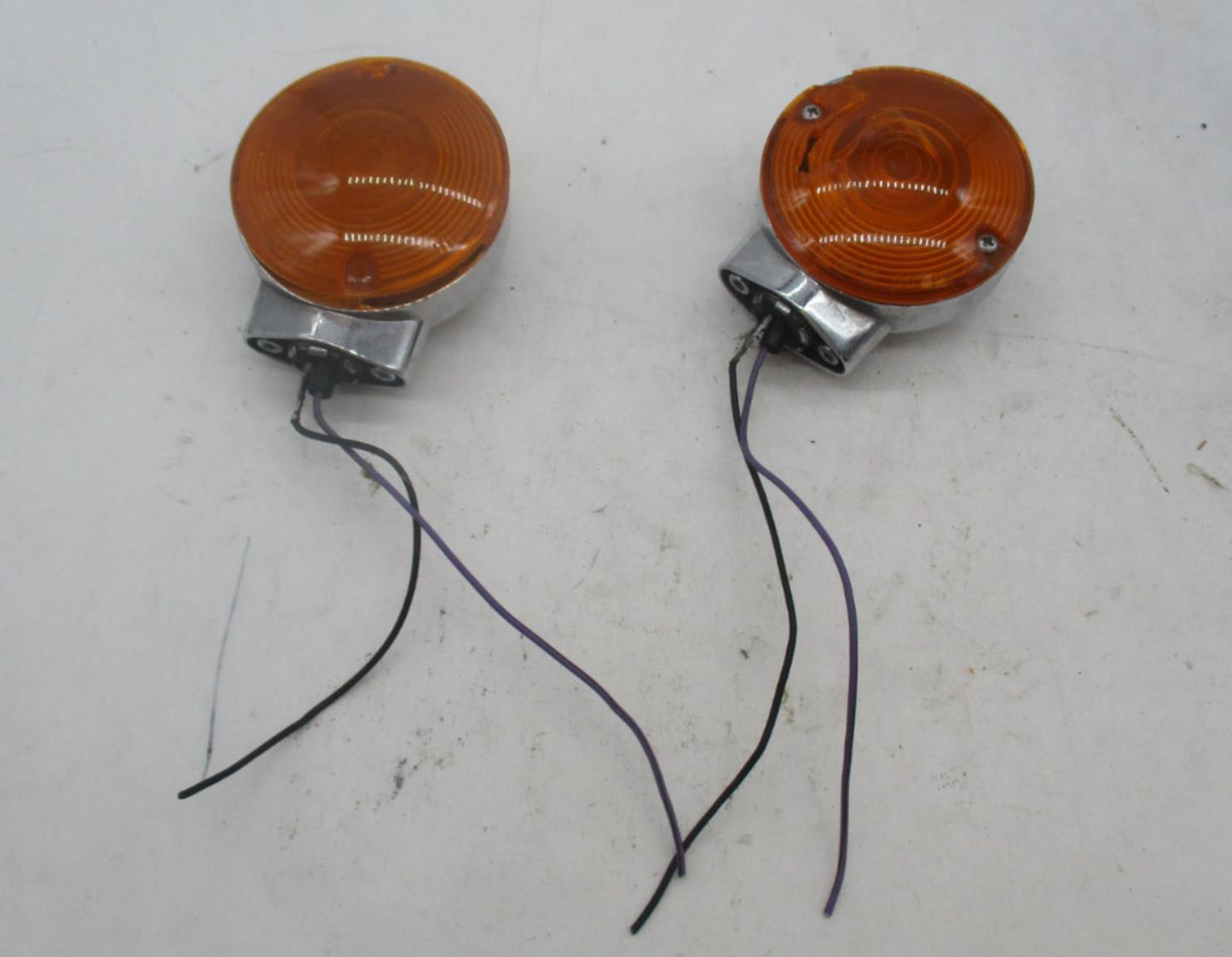 Pair of Harley Davidson Genuine Chrome Touring Turn Signals Electra Glide Road