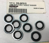 Lot of (8) Banjo Bolt Washers DS-097015 12MM Basket