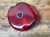 Harley Shovelhead Brake light Taillight Lens & Housing w/ Blue Jewel insert