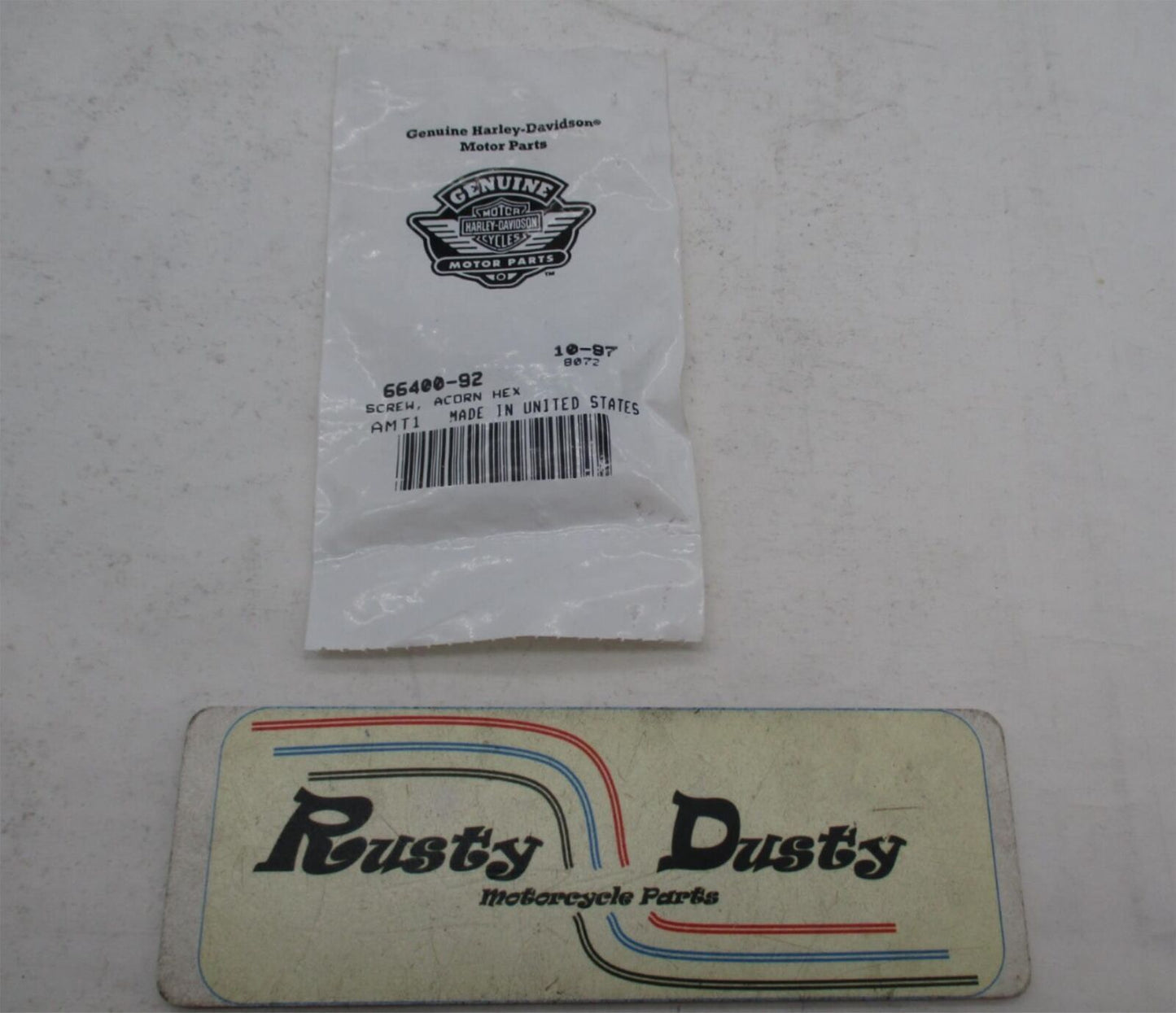 Harley Davidson Genuine NOS Acorn Hex Screw 66400-92
